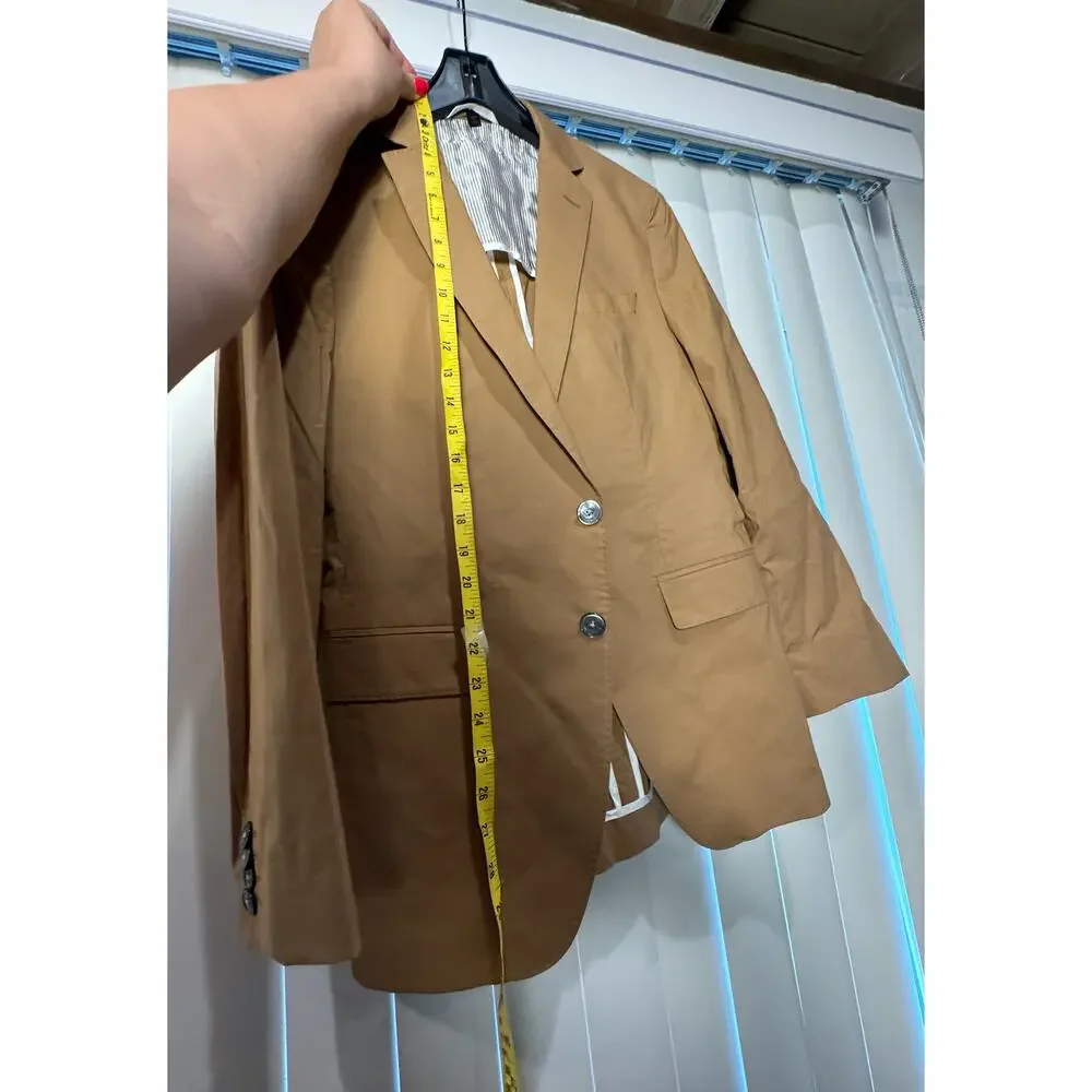 NWOT Hugo Boss Tan Hartlay 2 Stretch Slim Fit Cotton Jacket Brown Tan $645‎